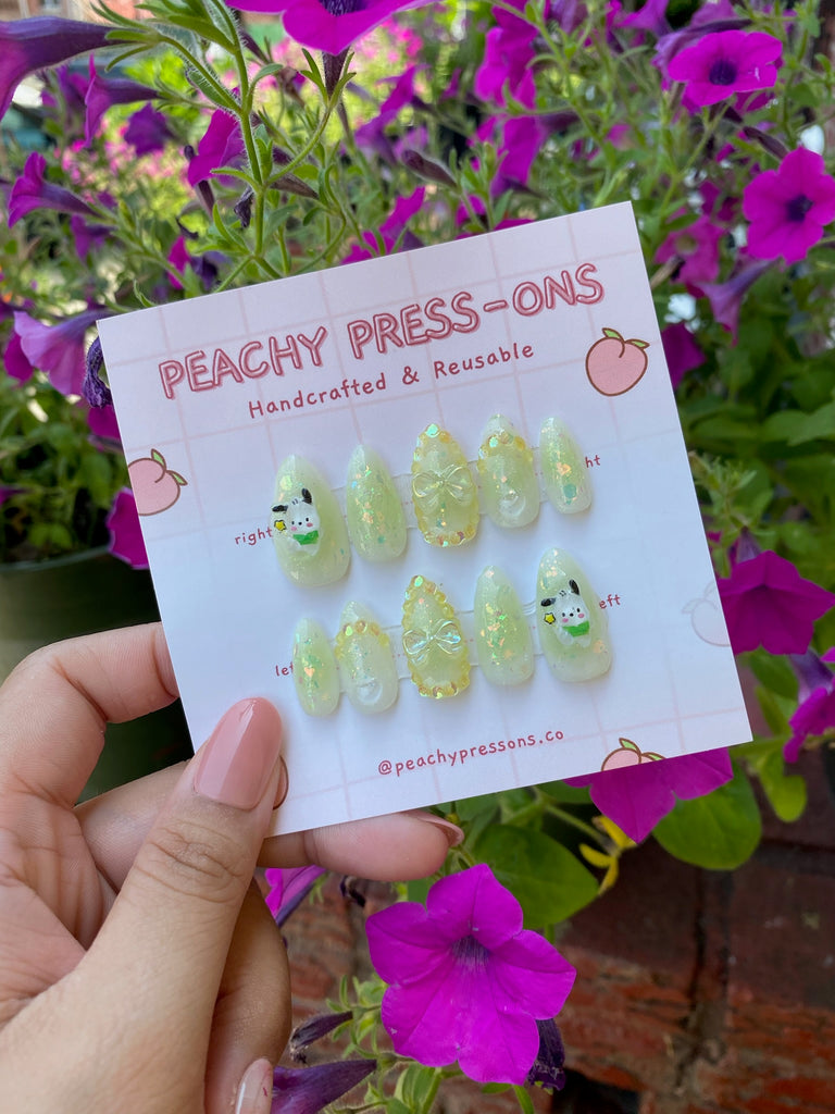 Lucky Pochacco: Pochacco in a green theme, ready to bring some luck your way!